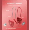 Heart Shape Concentric Lock 3 Dial Digit Password Lock Luggage Password Padlocks Double Mood Love Locks Travel Valentine's Day Gift