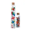 Dia 22mm glass bottle with cork stopper 6ml 8ml 10ml 12ml 17ml 20ml 30ml transparent mini wishing vials test tube Wxxqq