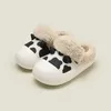 Slipper Baby Shoe Cotton Imageproof Girl détachable garçon dessin animé vache de vache pour zapatos Pantuflas 231127