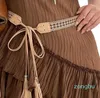 Belts Cowgirl Belt Skinny Waistband With Tassels Style Vintage Tie For Bands Player Country Girls Drop