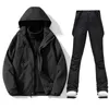 Skipakken Skipak voor dames Dikker warm, winddicht, waterdicht jack en broek Winter Snowboard Sneeuwjas Outdoor skiën Campingbroeken 231127