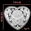 Tafelmatten Europa Harteld Lace Wit Borduurwerk Mat Doekthee Dish Pad Cup Mok Napkin Doily Wedding Christmas Decor