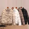 Trench femme 2023 automne et hiver femme courte en coton veste col montant ample léger mince Parkas mode généreux kaki