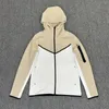 Herrjackor 2023 kappa: Spring Autumn Air Layer Cotton Knit Hooded dragkedja tröja Athleisure Top Jacket Militär Casual Coats