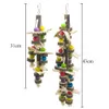 Toys Natural Wood Bird Mochette Toys Blocs Parrot Déchirure Toys Best for Finch Budgie Parkets Love Bird Parkeet Cage Accessoires