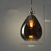 Lampes suspendues 2023 moderne lumière LED goutte de verre suspendu maison Art décor luminaires salle à manger cuisine lumières Restaurant