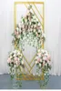 Diamond Wedding Arch Backdrop Props smidesjärn Geometriskt fyrkantigt ram Party Screen Creative Bakgrund Stand5150986