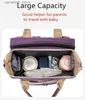 Torby na pieluchy torba na pieluszkę ze zmieniającą się stacja dziewczyna chłopiec wielofunkcyjny podróż przenośny plecak mamusa torba duża pojemność wodoodporna Q231127