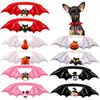 Tillbehör 50/100 st Halloween husdjur tillbehör Vampier vingar hund bindning pumpa pumpa skalle hund leveranser husdjur katt bowties liten hund bowtie