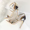 designer sandals Leather Woman Dress Shoes Sponge High-Heeled Noble Temperament Pointed Toe Heels Ladies Wedding Evening Thin