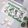 Mats Cute Tiger Bath Rug Cartoon Diatom Mud Soft Diatomite Absorbent Foot Mat QuickDrying Household Kawaii Aesthetic Room Decoration