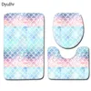 Mats Dyuihr Escala simple de pescado Impresión Inicio Baño Inicio Cuschamiento Antislip Mat Mat de la puerta Accesorios de baño Conjunto de tres