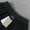 Pantalon grande taille pour hommes Col rond brodé et imprimé style polaire vêtements d'été avec street pur coton 34weg meilleure qualité