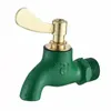 Bathroom Sink Faucets Outdoor G1/2 Green Old Fashioned Iron Quick Opening Tap Cast Slow Key