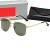 Lunettes de soleil pour femmes hommes Bay Designer Lunes Femmes Cadre en métal verres de soleil 58gq #