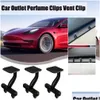 إكسسوارات المركبات الكهربائية yz جديدة ل Tesla Model Y 3 Air Outlet Armatherapy Clip Model3 Car بشكل معتدل التسليم الداخلي للسيارات OTBKB