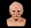 Cosplay Rubber Old Man Realistic Scary Latex Maska Horror Heat Cosplay Cosplay dla dorosłego mężczyzny Woman Hogard Y220523461118