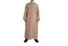 Vêtements ethniques Fashion musulmane Mentier Menti à manches longues à manches longues Coup de cou solide islamique Couleur solide Kaftan Maxi Dubai Jubba Thobe Abaya 230426