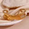 Bracciale creativo di apertura del corpo femminile Braccialetti placcati oro 18 carati impermeabili Braccialetti a mano da donna con gioielli in acciaio inossidabile 316L 231127