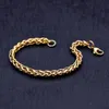 Łańcuchowe stali nierdzewne Plane złotą bransoletkę Bransoletę Modną biżuterię dla kobiet i mężczyzn Wedding Birthday Party Prezent 456 mm 231124