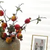 Fleurs décoratives mousse de grenade artificielle pour fête de mariage maison décoration de noël bricolage faux fruits branche Vase accessoires accessoires