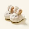 Slipper Childrens Cotton Slippers Plush Thickened Cute Rabbit Boys Girls Baby Home Shoes Kids Household 231127