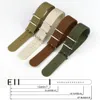 Uhrenarmbänder Geripptes Armband 20 mm 22 mm 18 mm Robustes Nylon-Militärarmband Retro-Band Braid Ballistic Fabric 230426