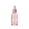 Flacone contagocce in vetro rosa da 10 ml 20 ml 30 ml Bottiglie per pipette con reagente liquido per olio essenziale Contenitori per imballaggio cosmetici Jgbno