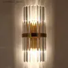 Wall Lamps Light Luxury LED Wall Lamp Crystal Wall Light Modern Nordic Sconces Indoor Lighting Home Decor for Living Room Bedroom Bedside Q231127