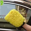 新しいホットセール2 in 1 Ultrafine Fiber Chenille Microfiber Car Wash Glove Mitt Soft Mesh Backing Cratchan for Car Wash and Cleaning