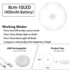 s Motion Sensor Wireless LED Light USB Rechargeable Round Night For Kitchen Cabinet Wardrobe Lamp Staircase AA230426