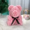 25CM rose bear Wedding Party Decoration Valentine Girlfriend Anniversary Gift Foam Flower Teddy Bear Rose Bear6313167