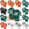 NCAA James College Jerseys Miami Hurricanes 7 Al Blades Jr.80 Jimmy Graham 94 Dwayne Johnson 97 Jonathan Garvin Football personnalisé cousu haut 9