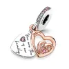 925 Accessori Accessori Accessori adatti Pandora Charms Gioielli all'ingrosso Mother Day Cuore Lock Lock Penderant fai -da -te Fine