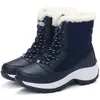 Bota ligera zapatos de plataforma de tobillo para tacones Botas de invierno Mujer mantener caliente nieve Mujer Botines 231127