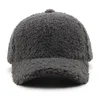 Bollmössor Autumn Winter Baseball Cap Women Artificial Lamb Wool Hatts Håll WARM CAP Plush Baseball Caps Spring Baseball Cap Solid Sunshade 231127