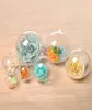 Boules suspendues pour arbres de noël, 10cm, décorations en plastique Transparent, ornement Transparent, fournitures de fête, Whole3667639