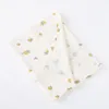 Koce Zakochanie bawełnianego pęcherzyka dla dzieci kwiatowy nadruk muślinowy pieluszka Born Crinkle Fabricler Cover 230426