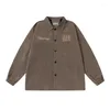 Men's Jackets Unisex Autumn Windbreaker Overshirt Jacket For Clothing Trench Harajuku Streetwear Hiphop High Street Coat Tops