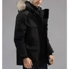 Heren winter donsjack Parka jas Wolf veren capuchon buiten winddicht warme Canadese ganzen