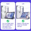 Tablet PC Cases Bolsas para iPad Case 2023 Mini 6 Pro 11 9th Generation Case 10.2 2023 9.7 5th 6th Air 4 5 10.9 10th PU Silicone Transparente Capa Funda W0427