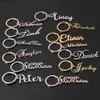 Key Rings customized products KeyChains for Women Personalized Name Pendant Stainless Steel mens car keyring gift for wedding guest J230427