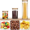 Cylinder Storage Containers Sealed Glass Jars High Borosilicate Kitchen Box Tank Coffee Bean Storage Can Qpkvm