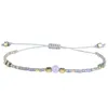 Strand Kelitch Purple Color Women's String Armband Seed Pärlor Friendship Beach Rainbow Miyuki