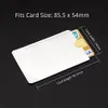 100pcs Cartes de crédit Protecteur Secure Secure RFID Blocking ID Holder Foil Shield Popular255y