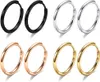 Hoop Earrings 316L Steel Huggie Men Hypoallergenic Small Sleeper Mens Cartilage For Women 8-20mm