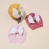 Nouvelle mode coton noué chapeaux pour bébé filles Bonnet casquettes dentelle arc infantile Turban nouveau-né chapeaux printemps chapeau Bonnet casquettes enfants