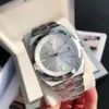 GDF Nytt utomlands 4500V/110A-B126 MIYOTA 8215 Automatisk herrklocka 41mm Silver Dial Rostfritt stål Armband Datum Lysande herrar Sportklockor 5 färger