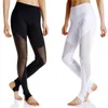 Pantaloni attivi CKAHSBI palestra scava fuori leggings attillati donna sport fitness elastico taglie forti bianco nero yoga