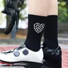 Chaussettes De Sport 1 Paire Unisexe Sport Allongé Élastique Milieu Chaîne Impression Cyclisme Pour Escalade